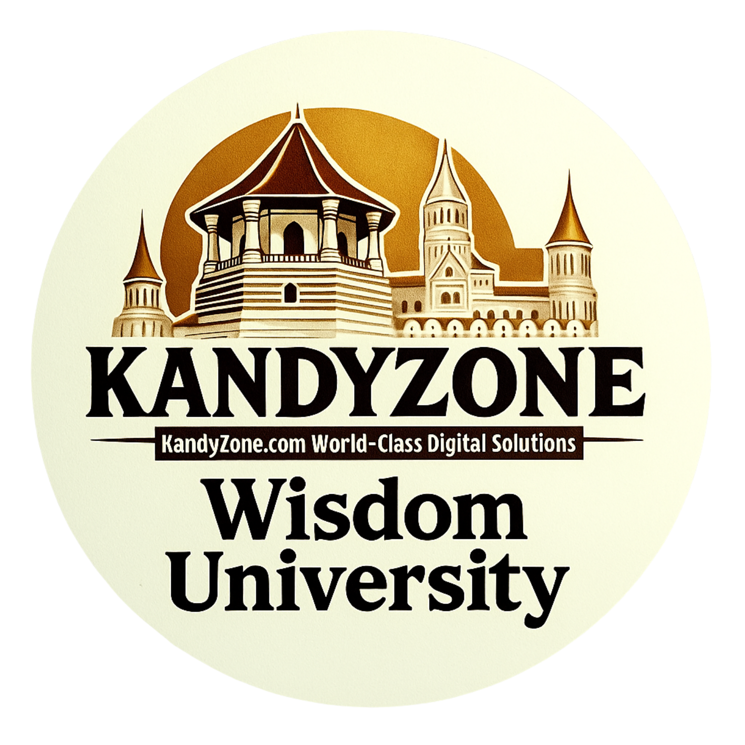KandyZone.com Wisdom University Crest